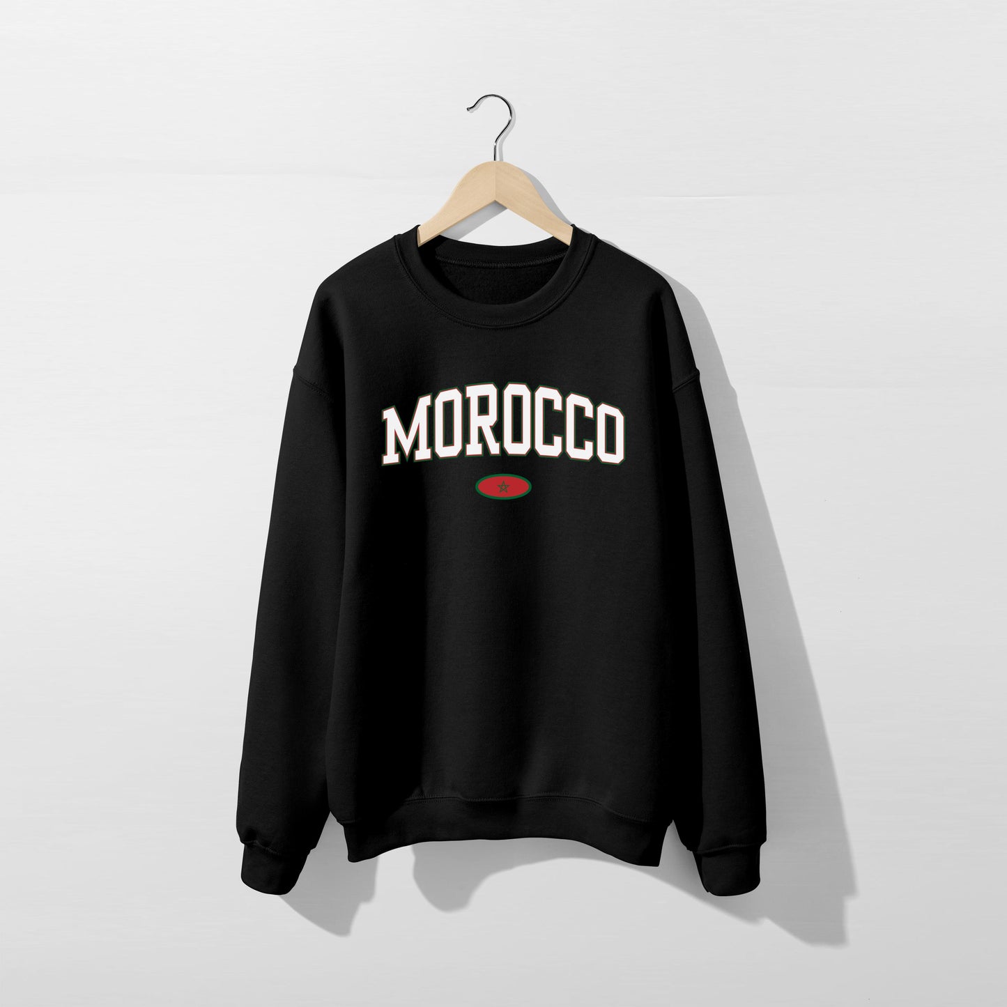 Morocco Flag Sweatshirt- Unisex