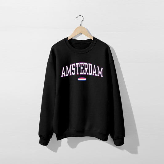 Sweat-shirt avec le drapeau d'Amsterdam