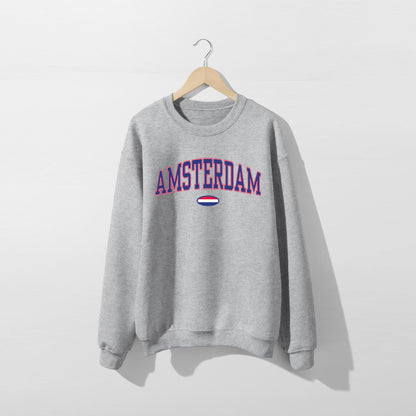 Sweat-shirt avec le drapeau d'Amsterdam