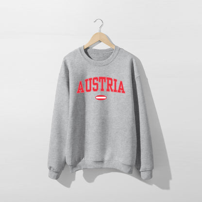 Austria Flag Sweatshirt - Unisex