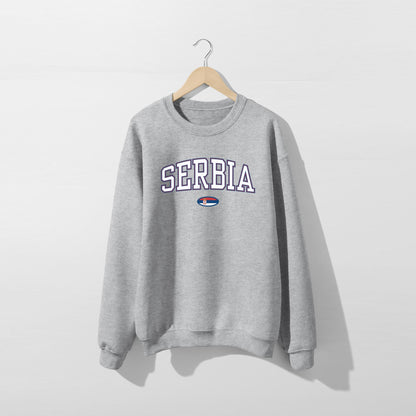 Serbia Flag Sweatshirt - Unisex