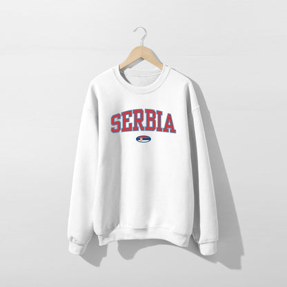 Serbia Flag Sweatshirt - Unisex