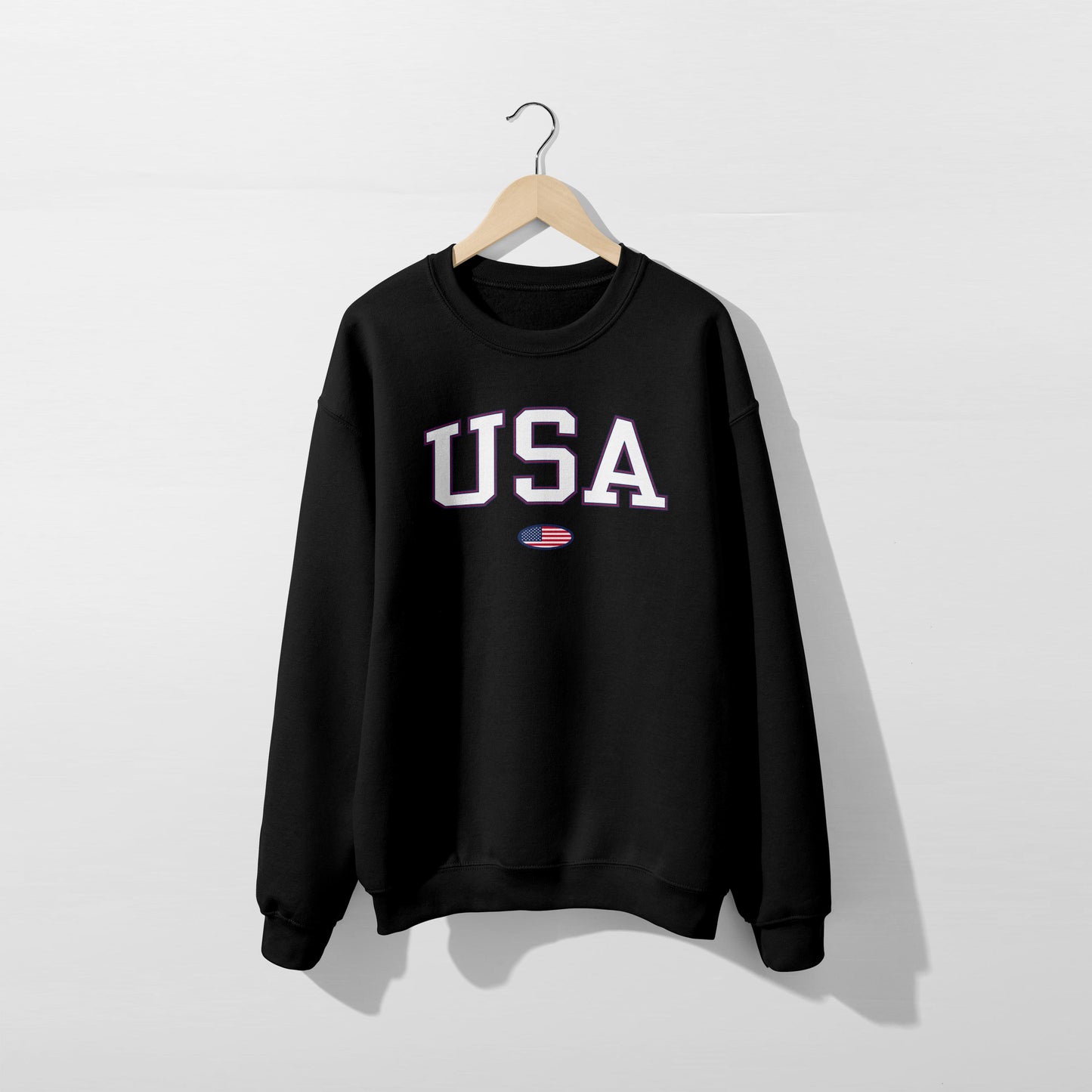 USA Flag Sweatshirt- Unisex