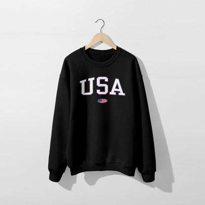 Sweat-shirt avec drapeau des États-Unis