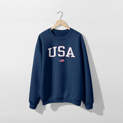 Sweat-shirt avec drapeau des États-Unis