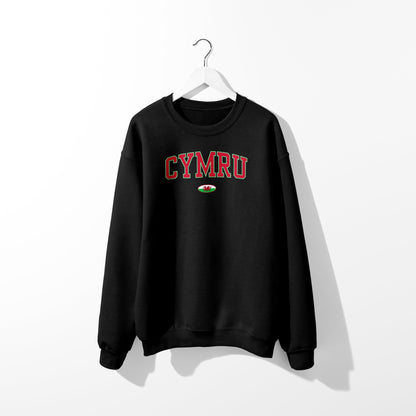 Sweat-shirt avec le drapeau Cymru