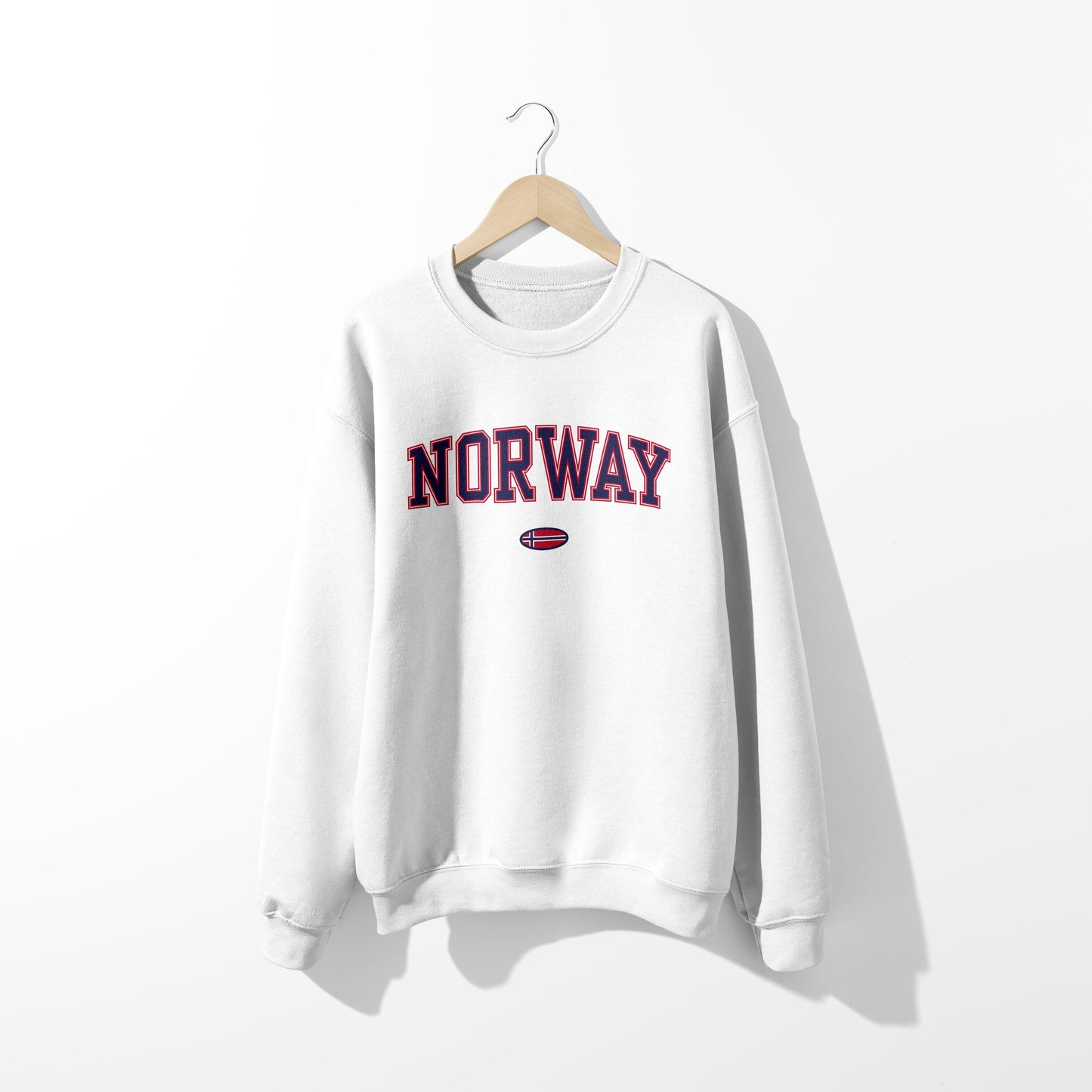 Sweat-shirt avec drapeau de la Norvège