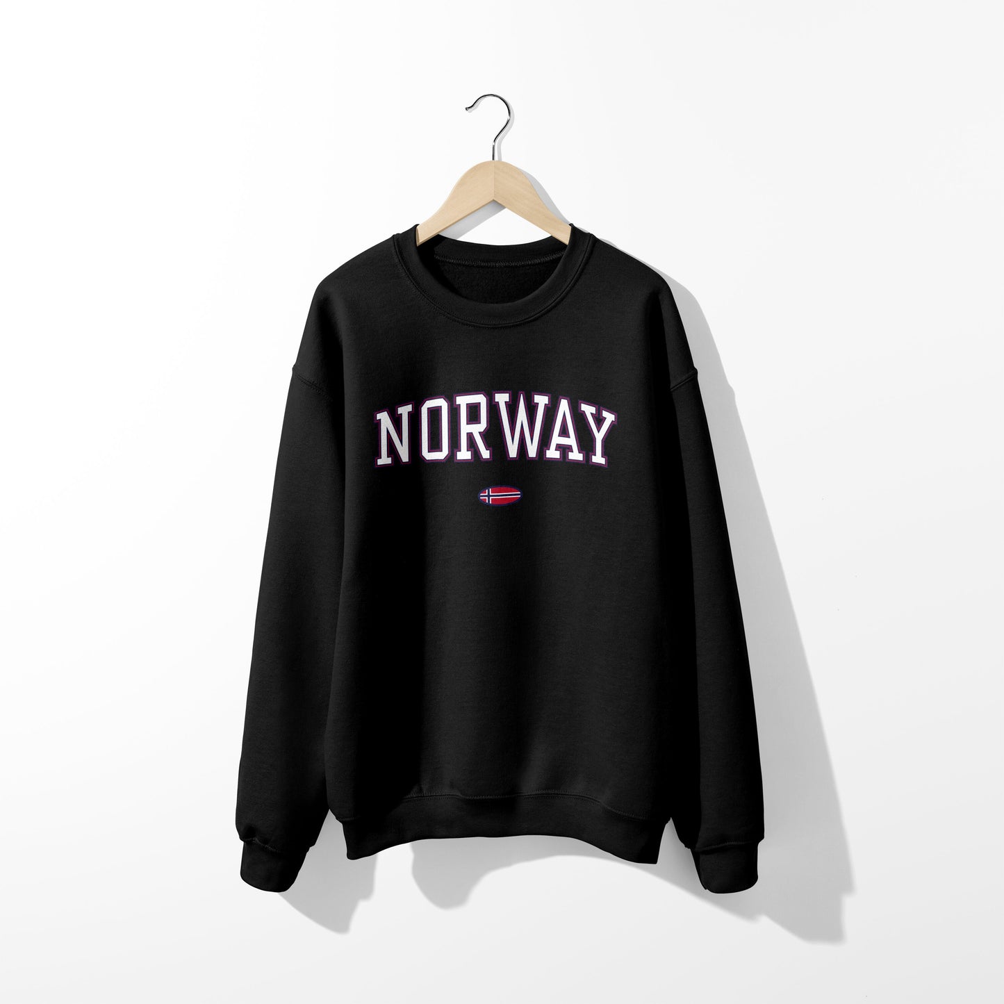 Sweat-shirt avec drapeau de la Norvège