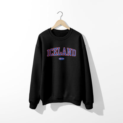 Sweat-shirt avec drapeau islandais