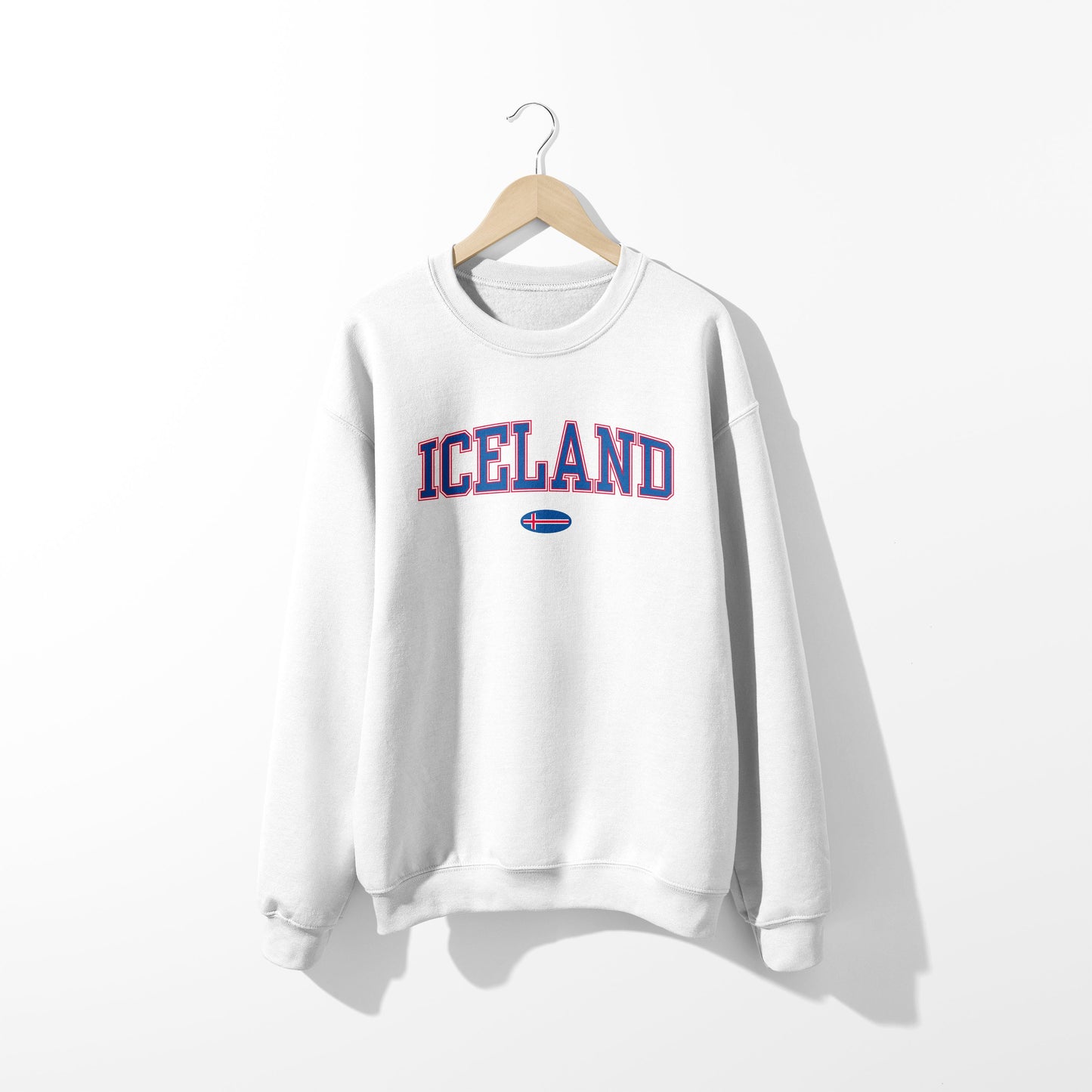 Sweat-shirt avec drapeau islandais