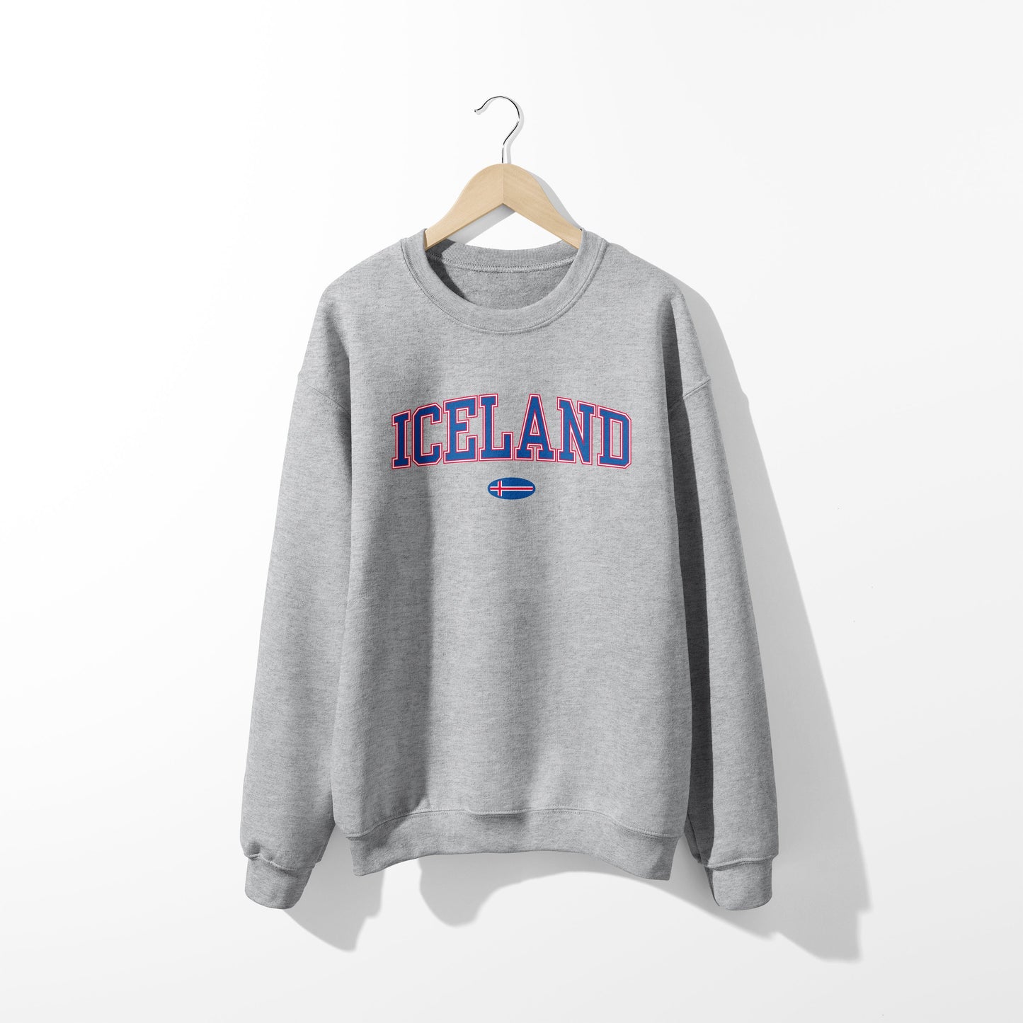 Sweat-shirt avec drapeau islandais