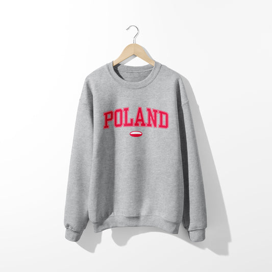 Sweat-shirt avec le drapeau de la Pologne