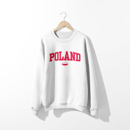 Sudadera con la bandera de Polonia