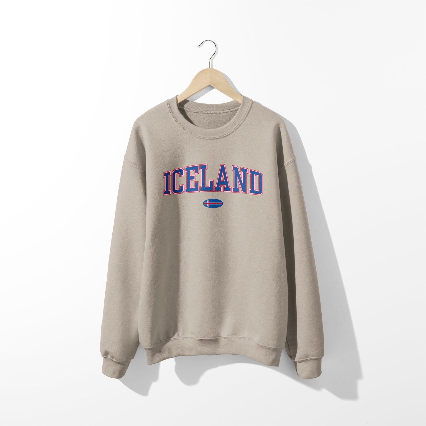 Sweat-shirt avec drapeau islandais