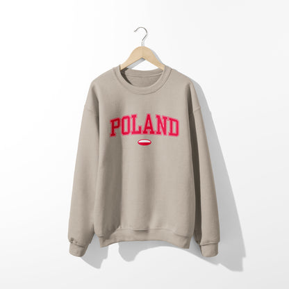 Sweat-shirt avec le drapeau de la Pologne