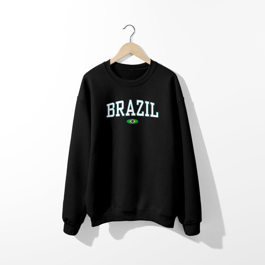 Brazil Flag Sweatshirt- Unisex