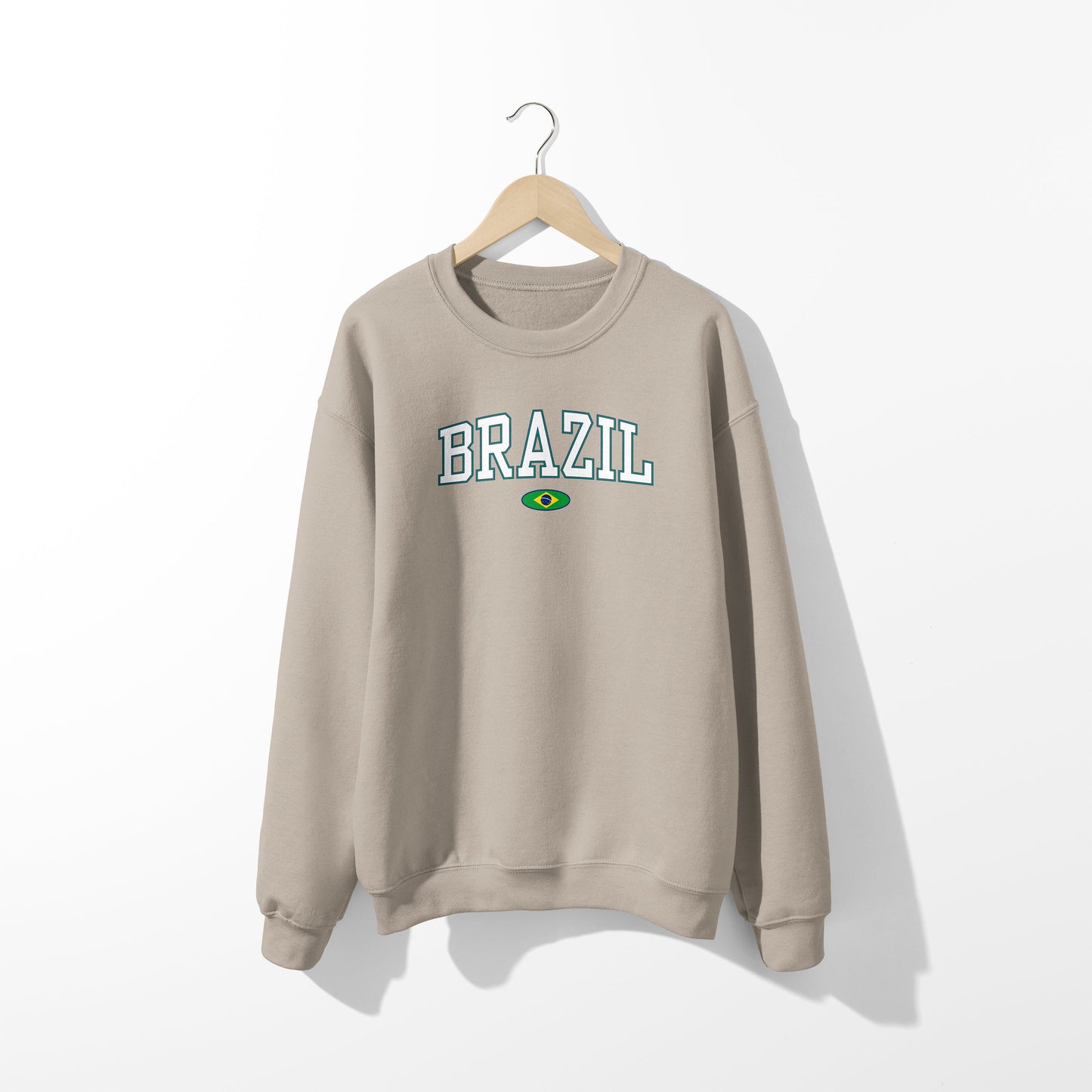 Brazil Flag Sweatshirt- Unisex