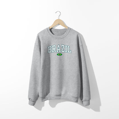 Brazil Flag Sweatshirt- Unisex