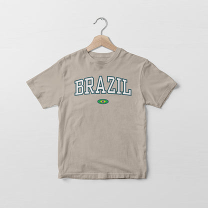 Camiseta con la bandera de Brasil