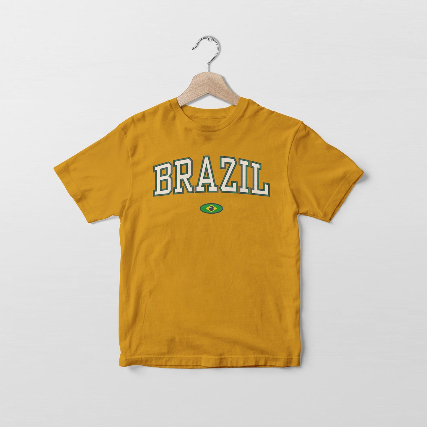 Camiseta con la bandera de Brasil