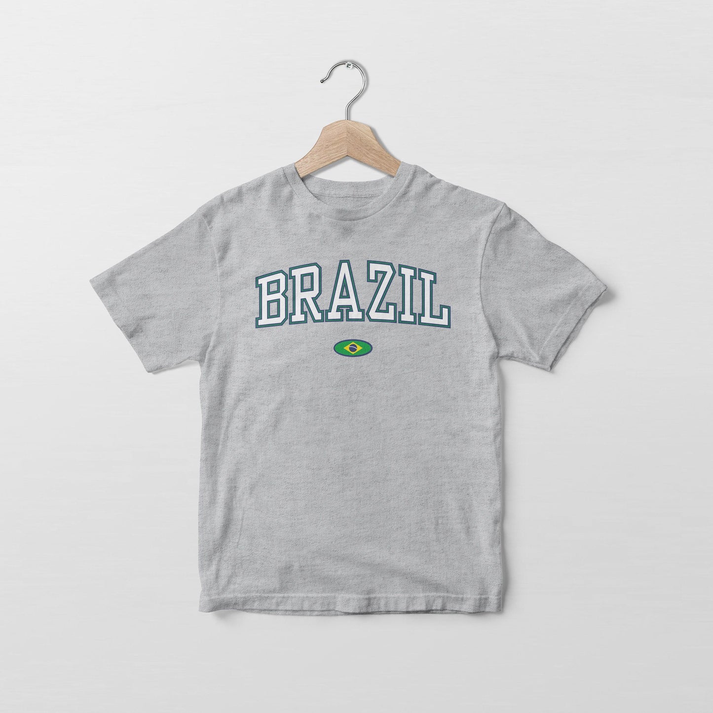 Camiseta con la bandera de Brasil