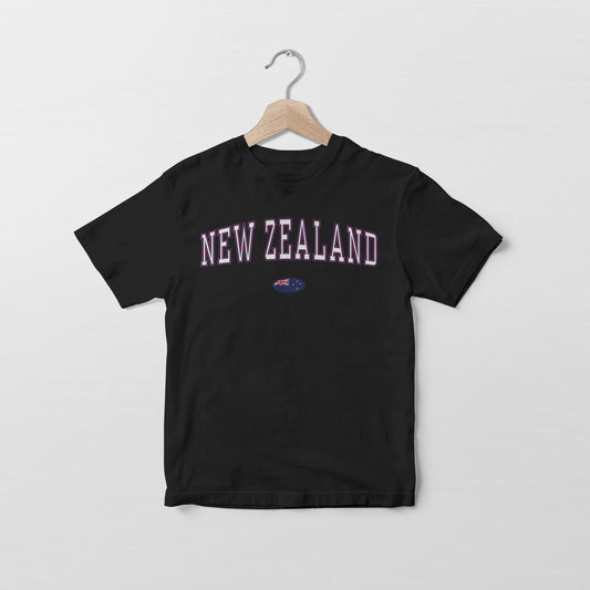 Camiseta con la bandera de Nueva Zelanda