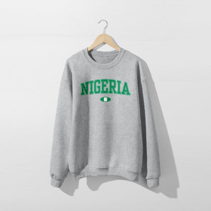 Sudadera con la bandera de Nigeria