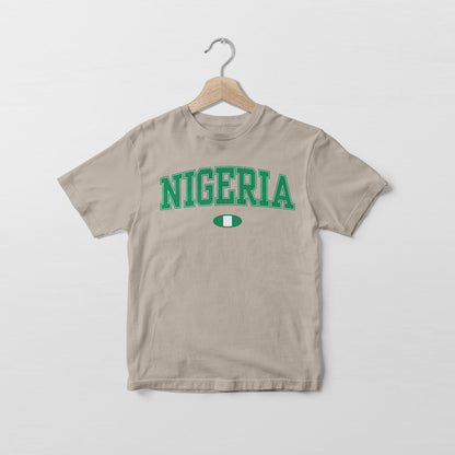 Camiseta con la bandera de Nigeria