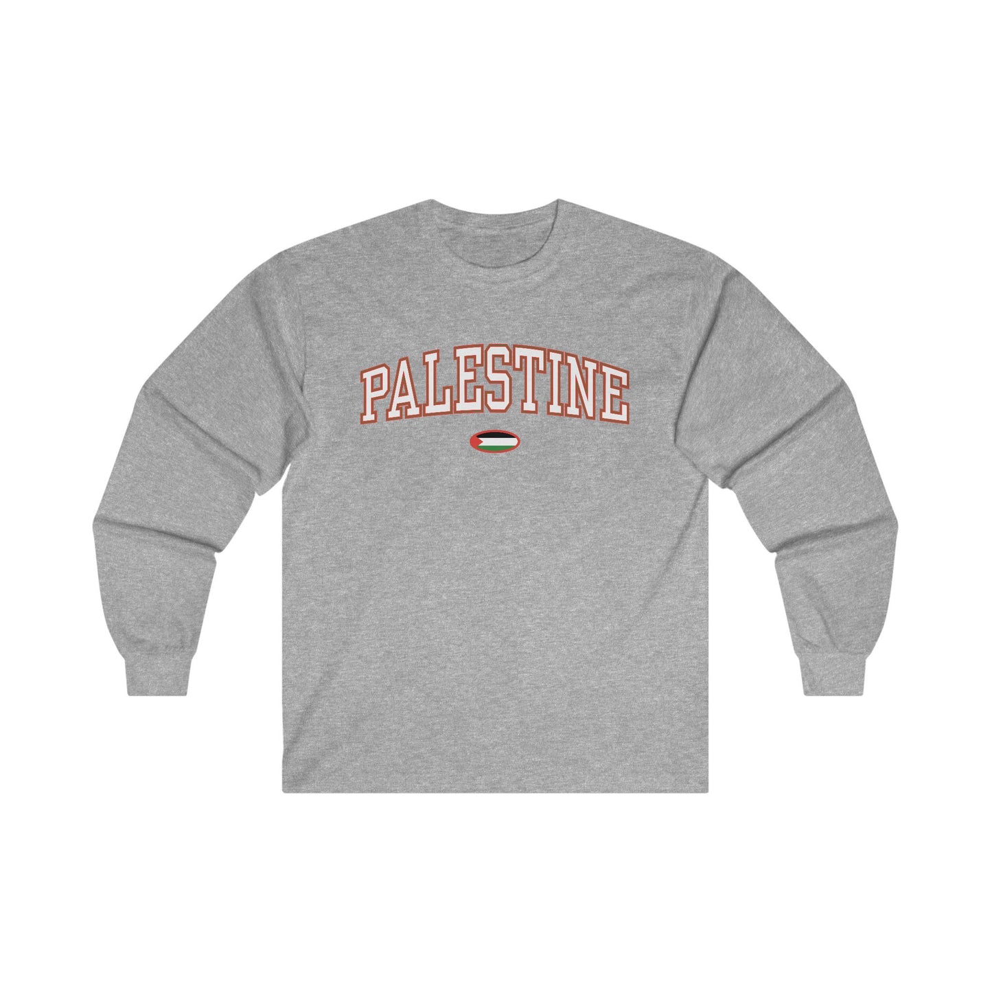 T-shirt à manches longues avec le drapeau de la Palestine