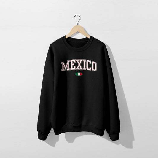 Sweat-shirt avec le drapeau du Mexique