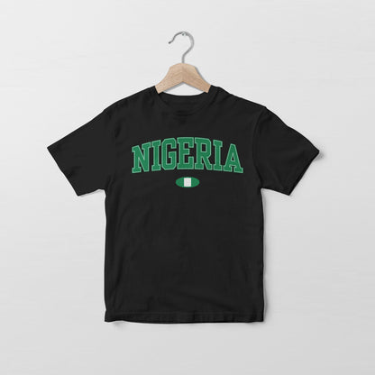 T-shirt avec le drapeau du Nigéria