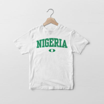 Camiseta con la bandera de Nigeria