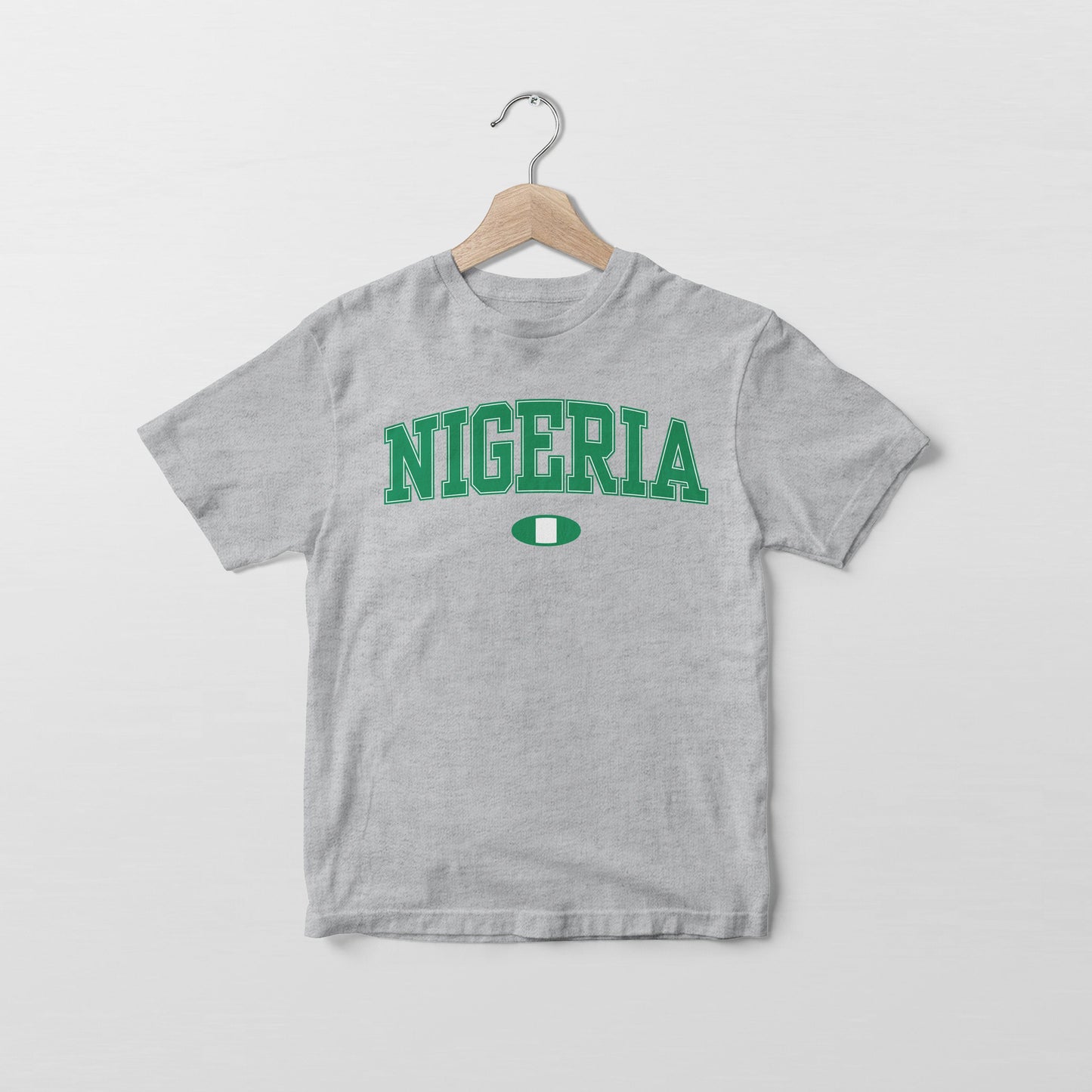 T-shirt avec le drapeau du Nigéria