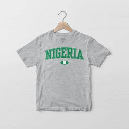 Camiseta con la bandera de Nigeria