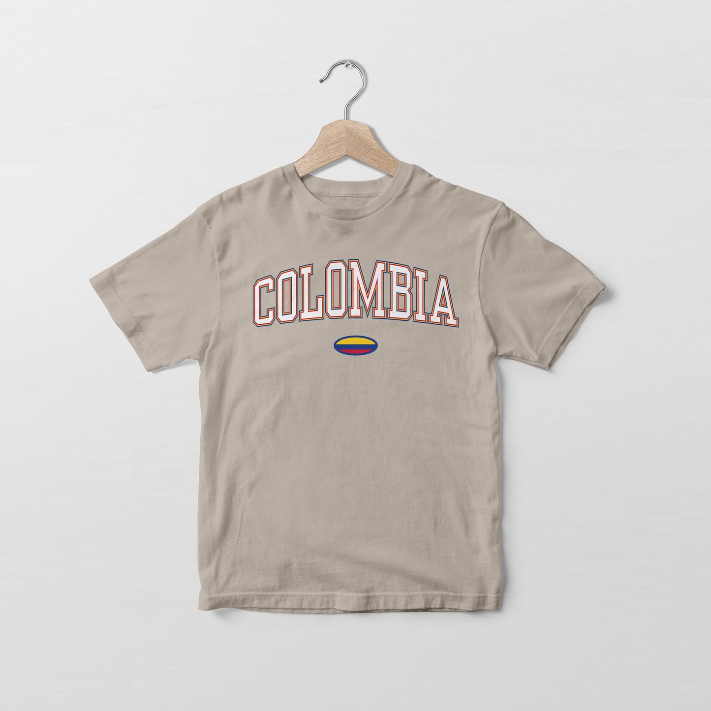 Camiseta con la bandera de Colombia