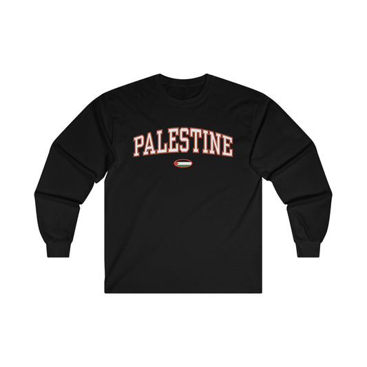 T-shirt à manches longues avec le drapeau de la Palestine