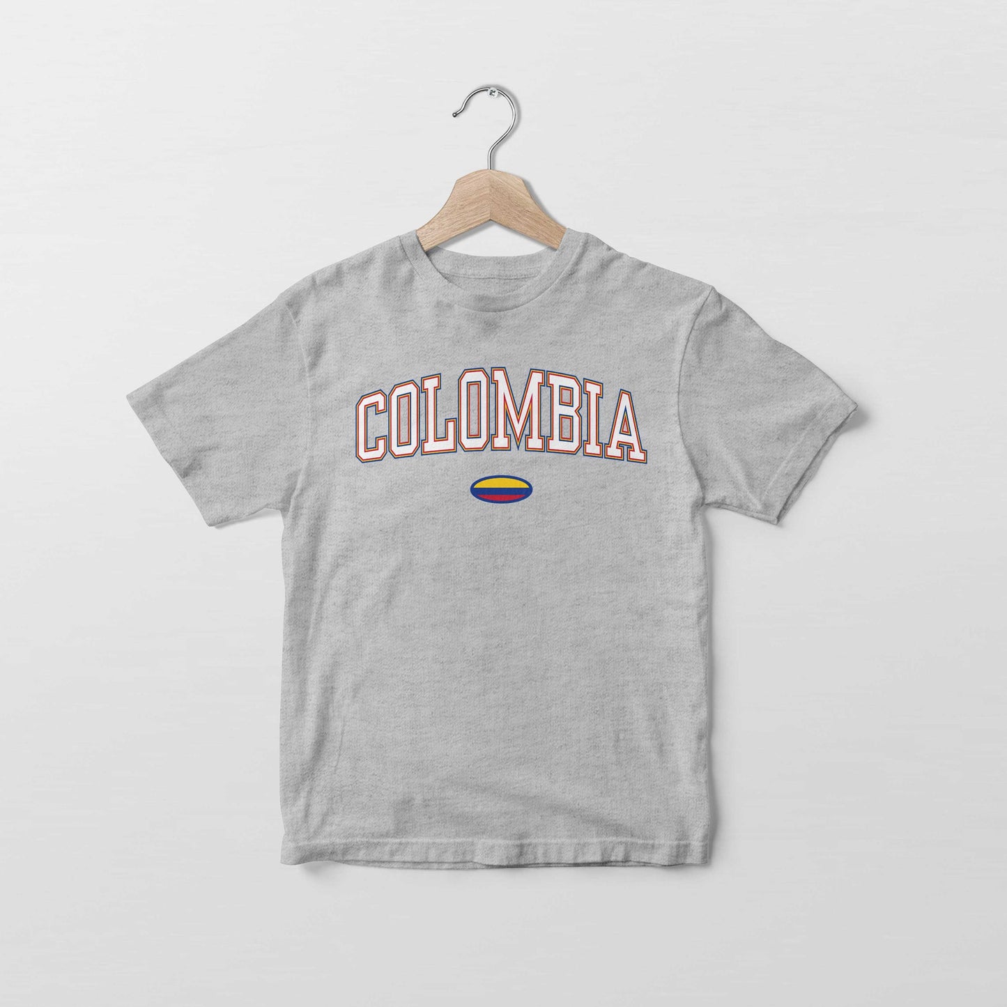 Camiseta con la bandera de Colombia