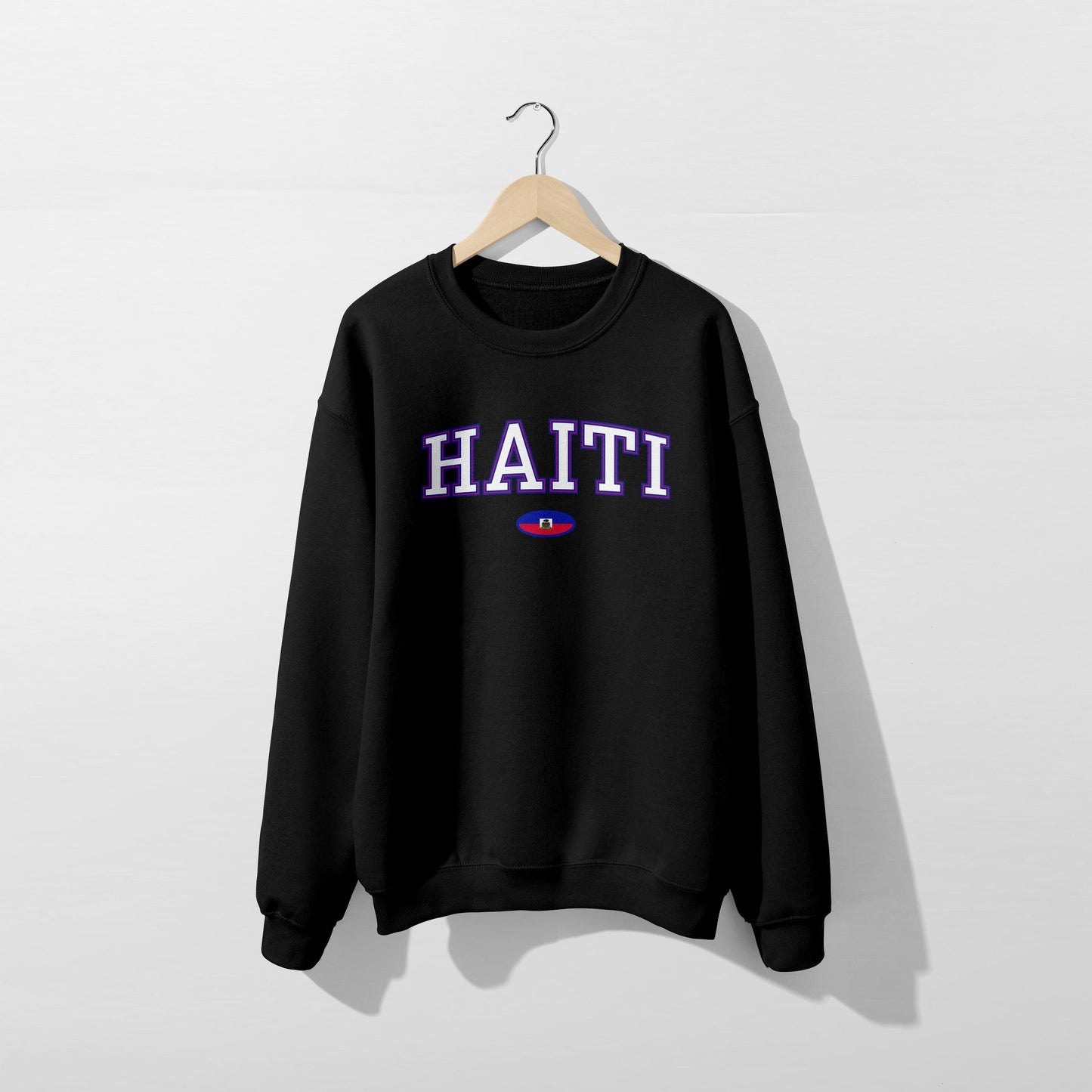 Sweat-shirt avec le drapeau d'Haïti