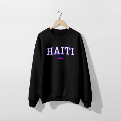 Sweat-shirt avec le drapeau d'Haïti