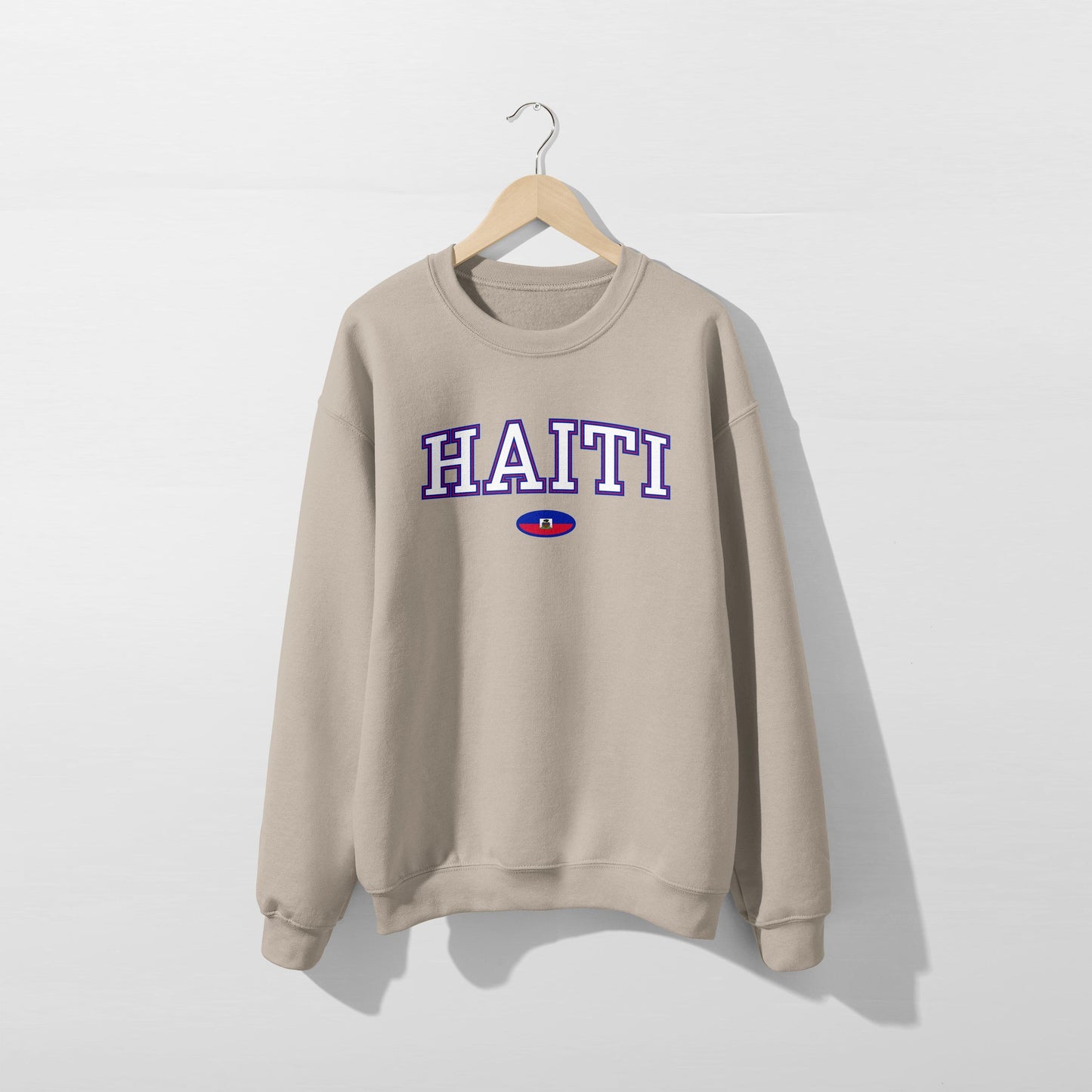 Sweat-shirt avec le drapeau d'Haïti