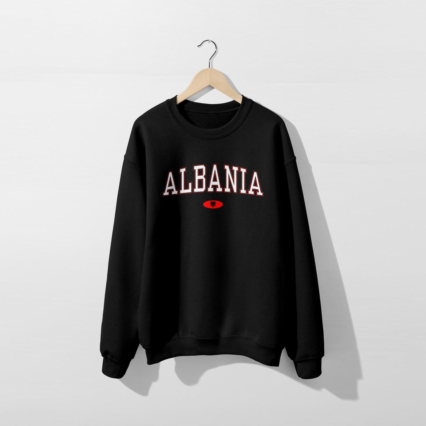 Sweat-shirt avec le drapeau de l'Albanie