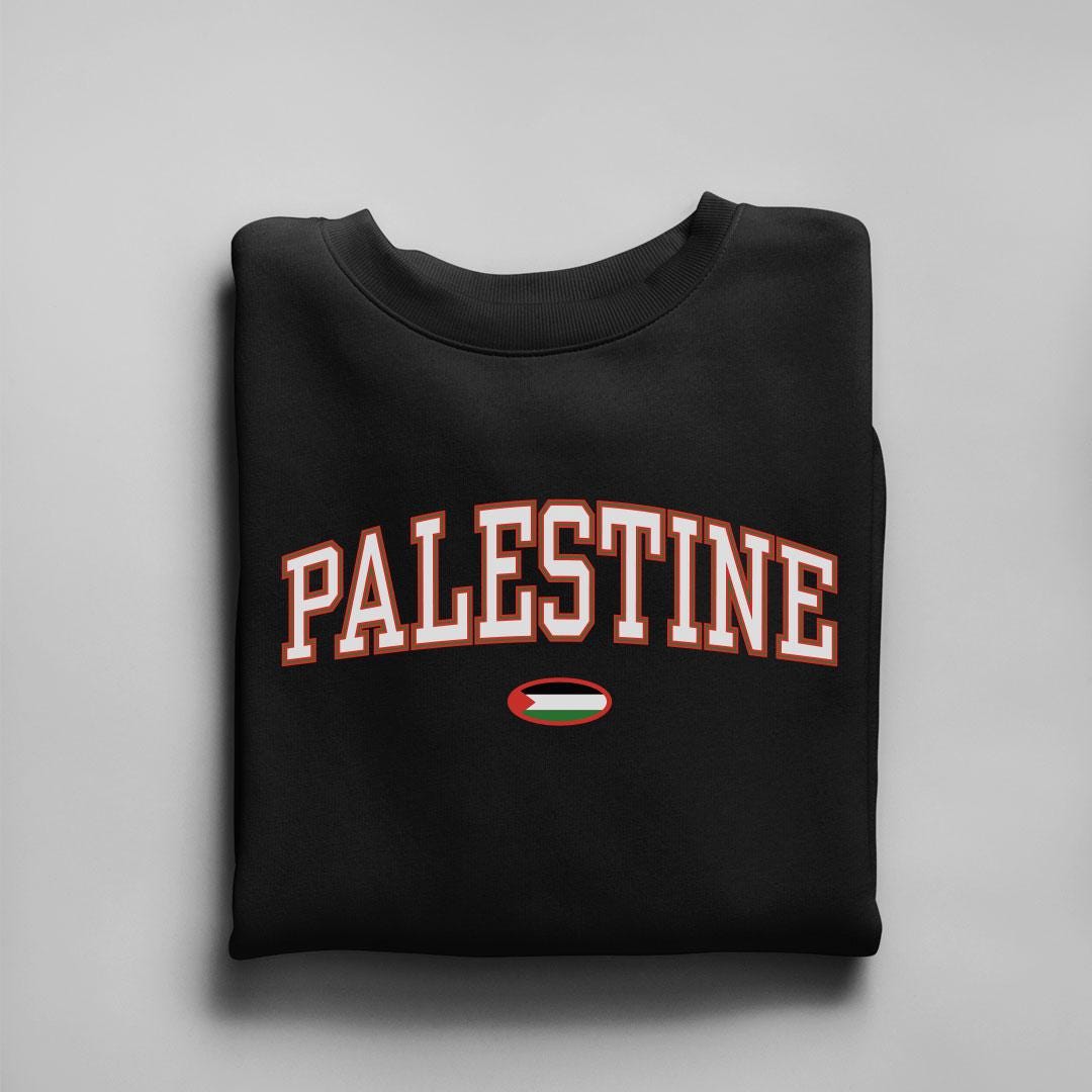 Sweat-shirt avec le drapeau de la Palestine